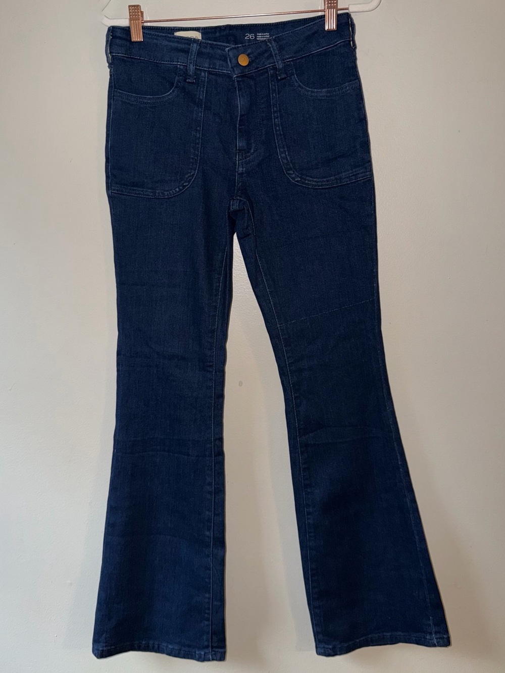 PILCRO Dark Wash High Rise Flare Jeans Size 26 NWOT